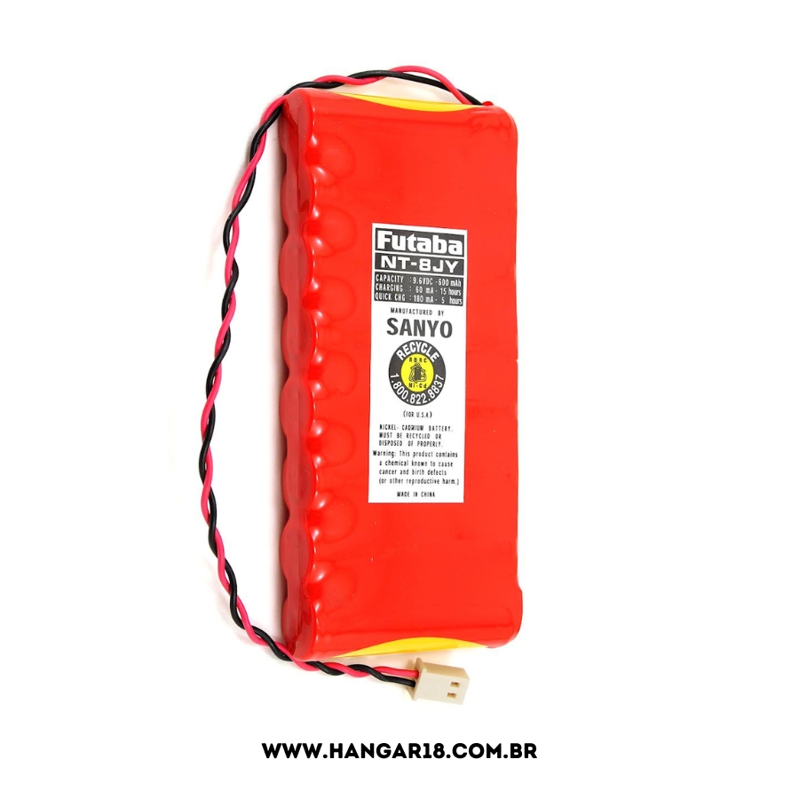 BATERIA FUTABA NCD 9,6V 600 MAH 4VF, 6EX