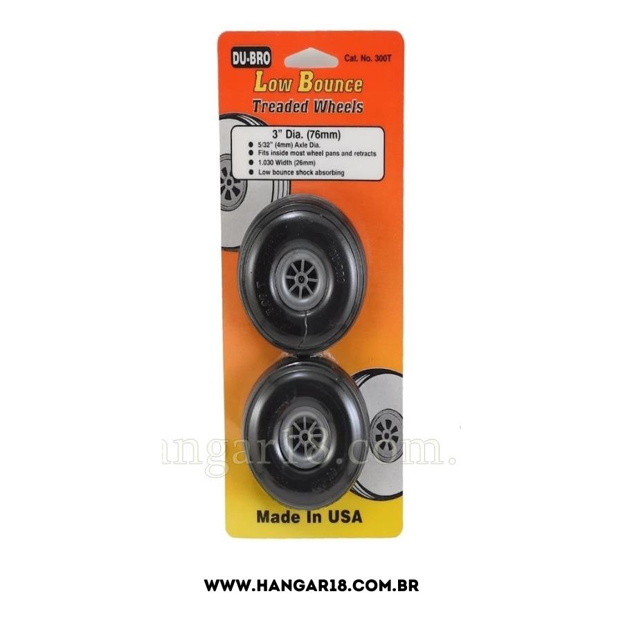 RODA BORRACHA FRISADA 3 " UND DUBRO DUB300T