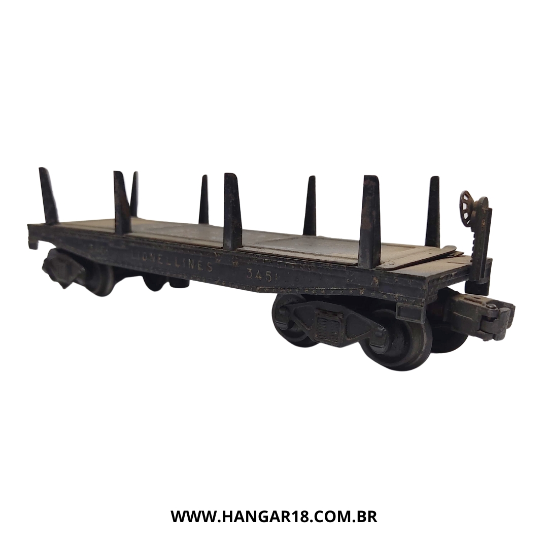 VAGÃO PLATAFORMA AUTOMATICO 3451 LIONEL ESC O