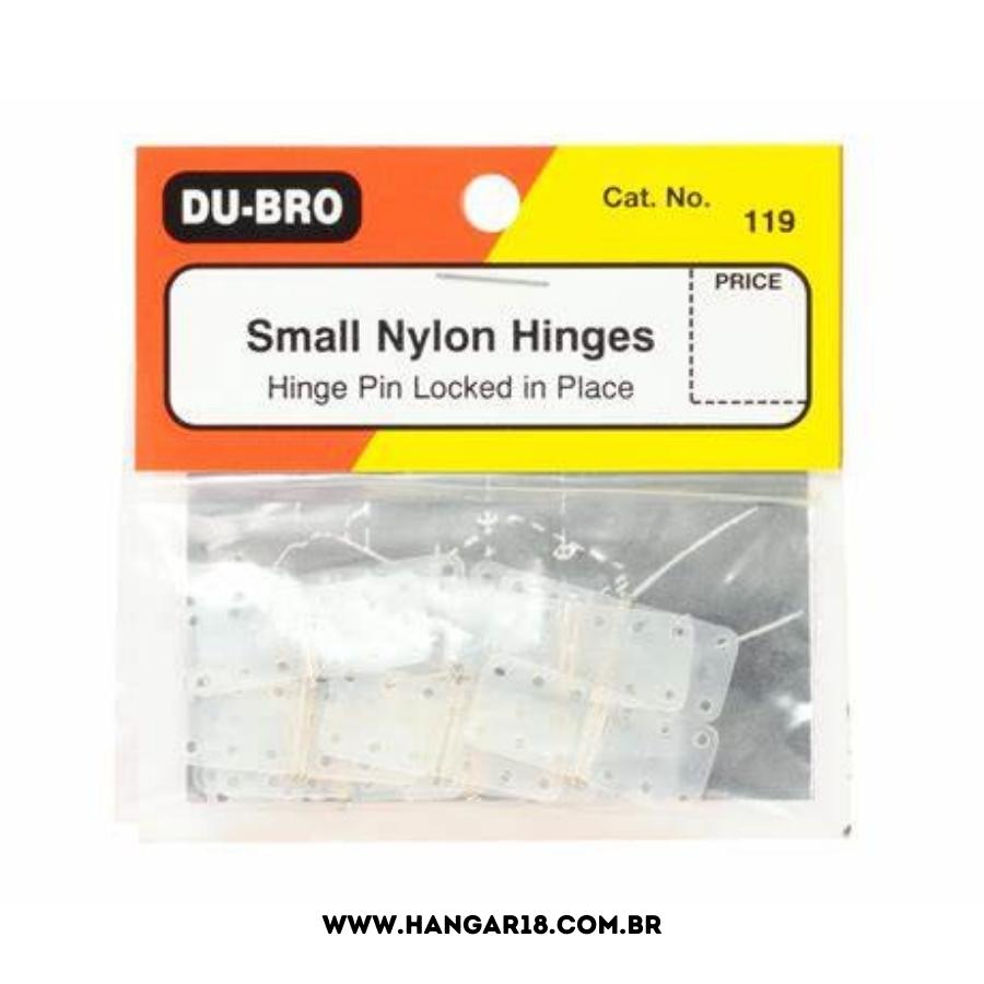 JOGO DE DOBRADIÇAS DE NYLON (15) PEQUENAS DUBRO