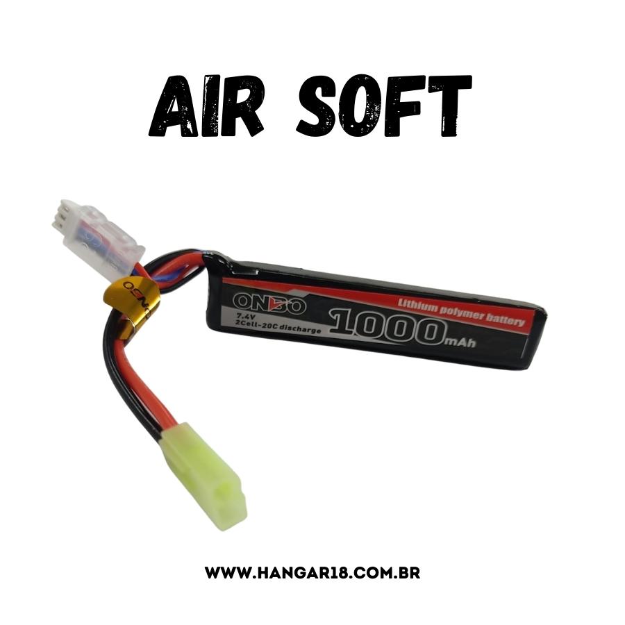 BATERIA AIR SOFT LiPo 1000MAH 20C 7,4V 2S