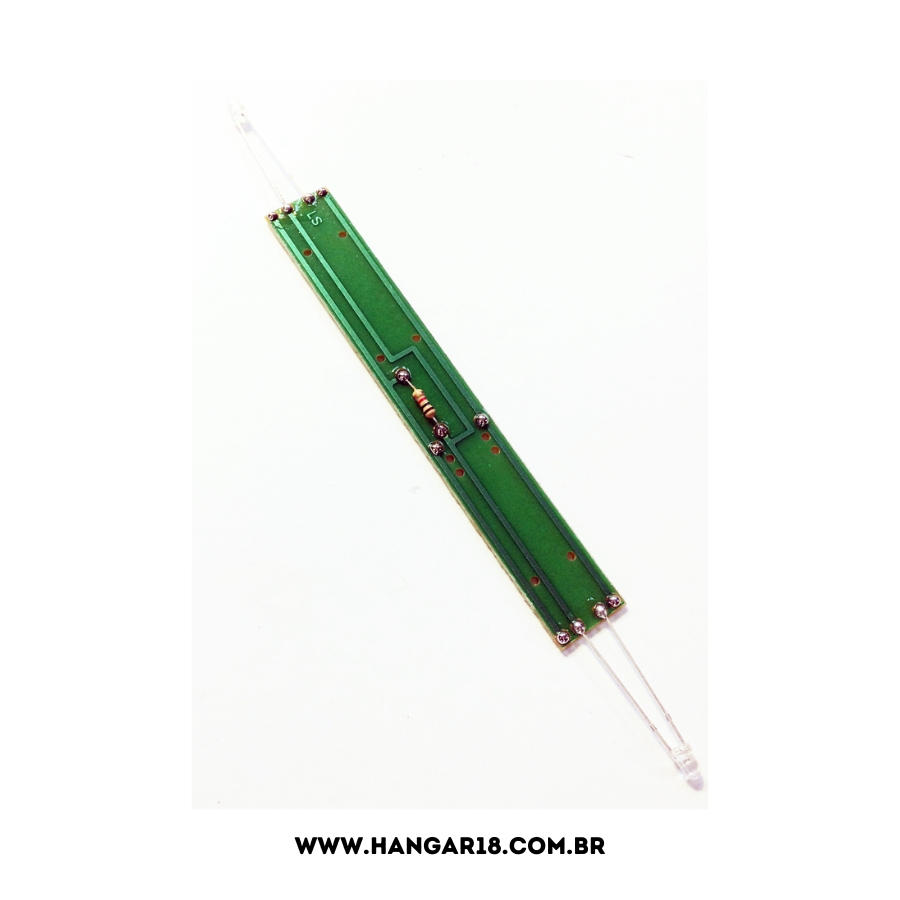 PLACA CIRCUITO IMPRESSO COM LED 10CM 30062