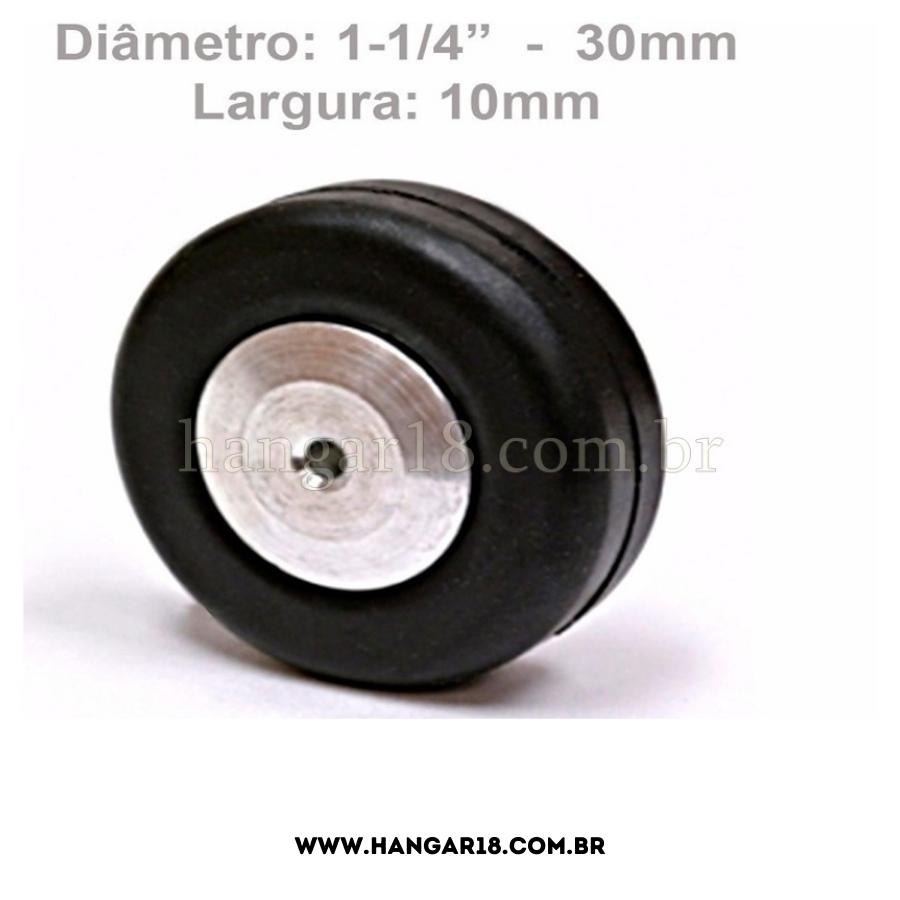 RODA DE BEQUILHA TRASEIRA P/ AVIÃO 60 1-1/4" DUBRO