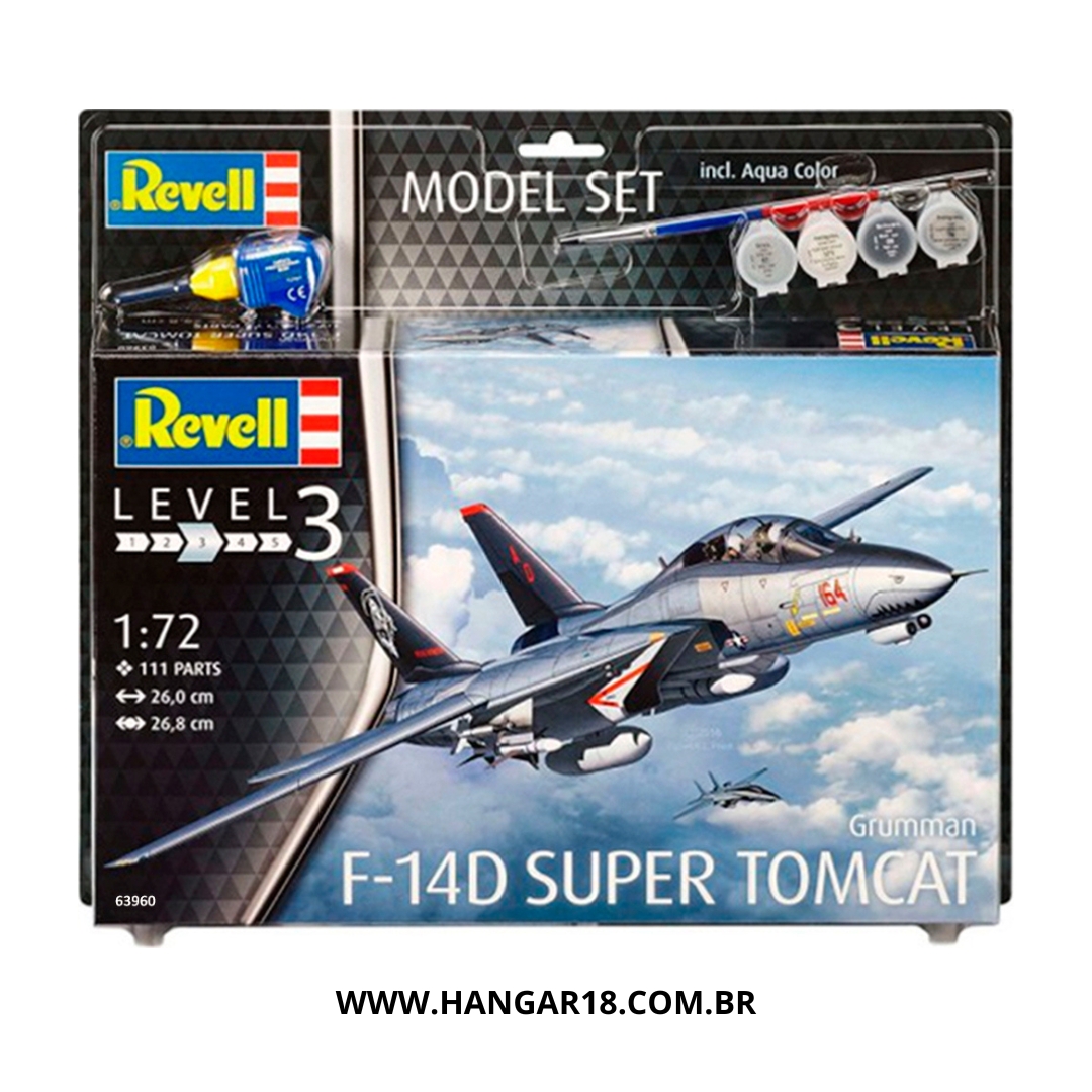 AVIÃO P/ MONTAR T F-14D SUPER TOMCAT REV3960