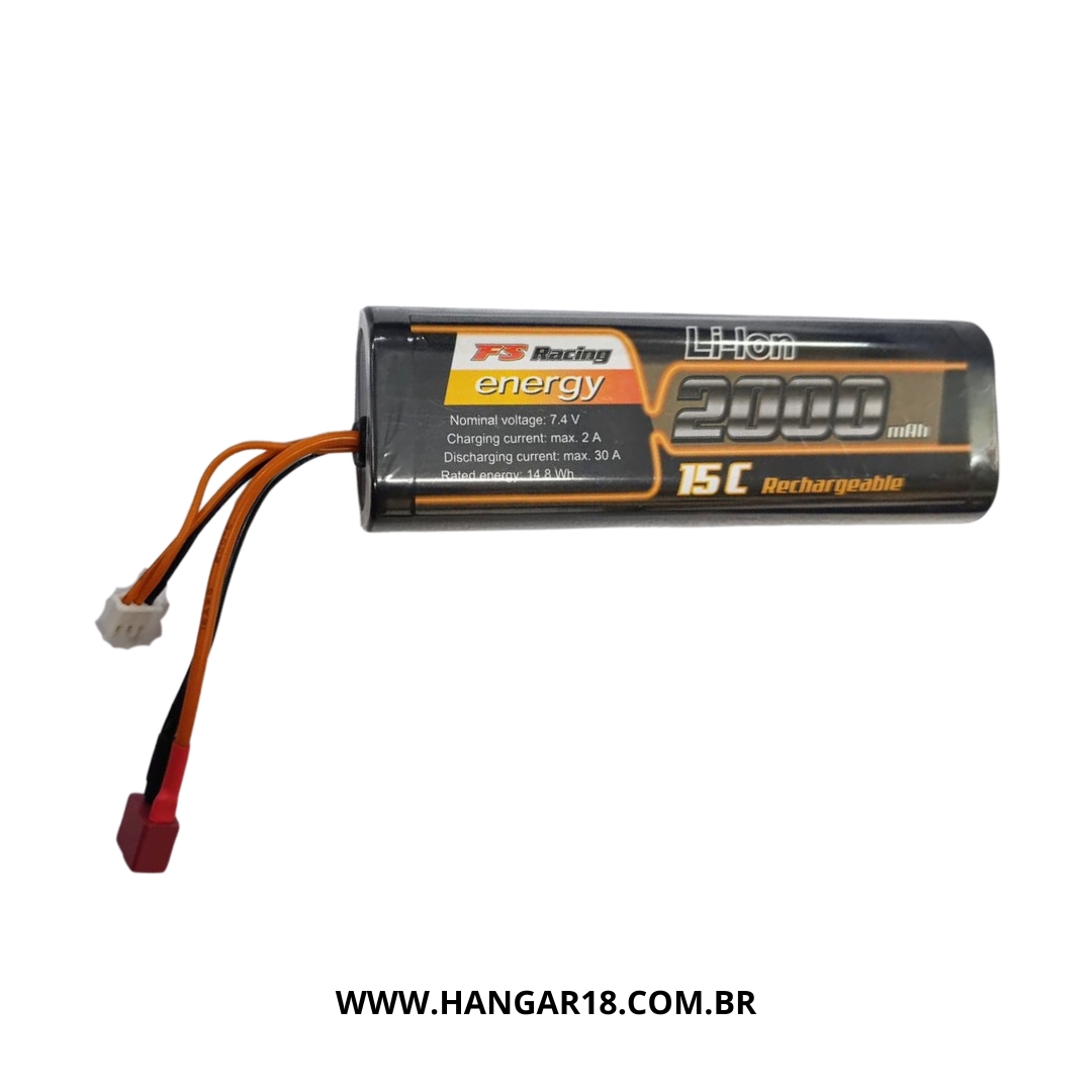 BATERIA LI-ION 2000mAh 15C 2S 7.4V FS RACING