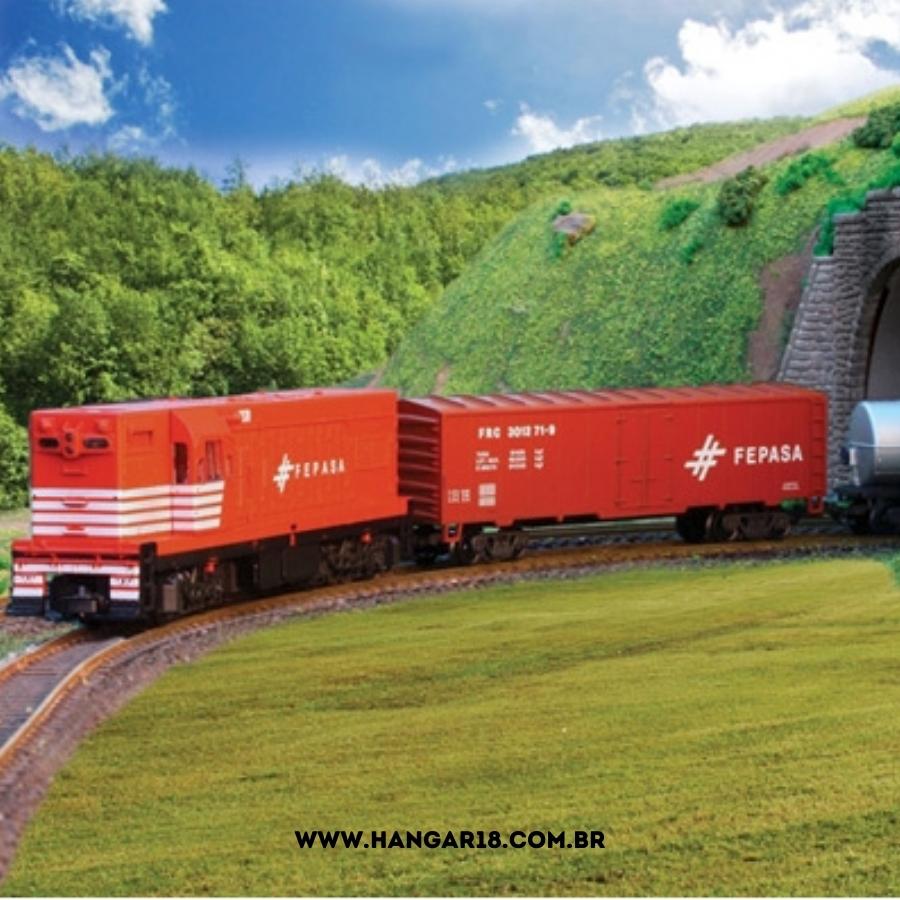 TREM DE CARGA FEPASA 6512 CAIXA BÁSICA FRATESCHI