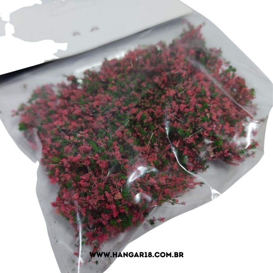 VEGETAÇÃO RASTEIRA VERDE E ROSA(0468) ESCHO ANJOLY