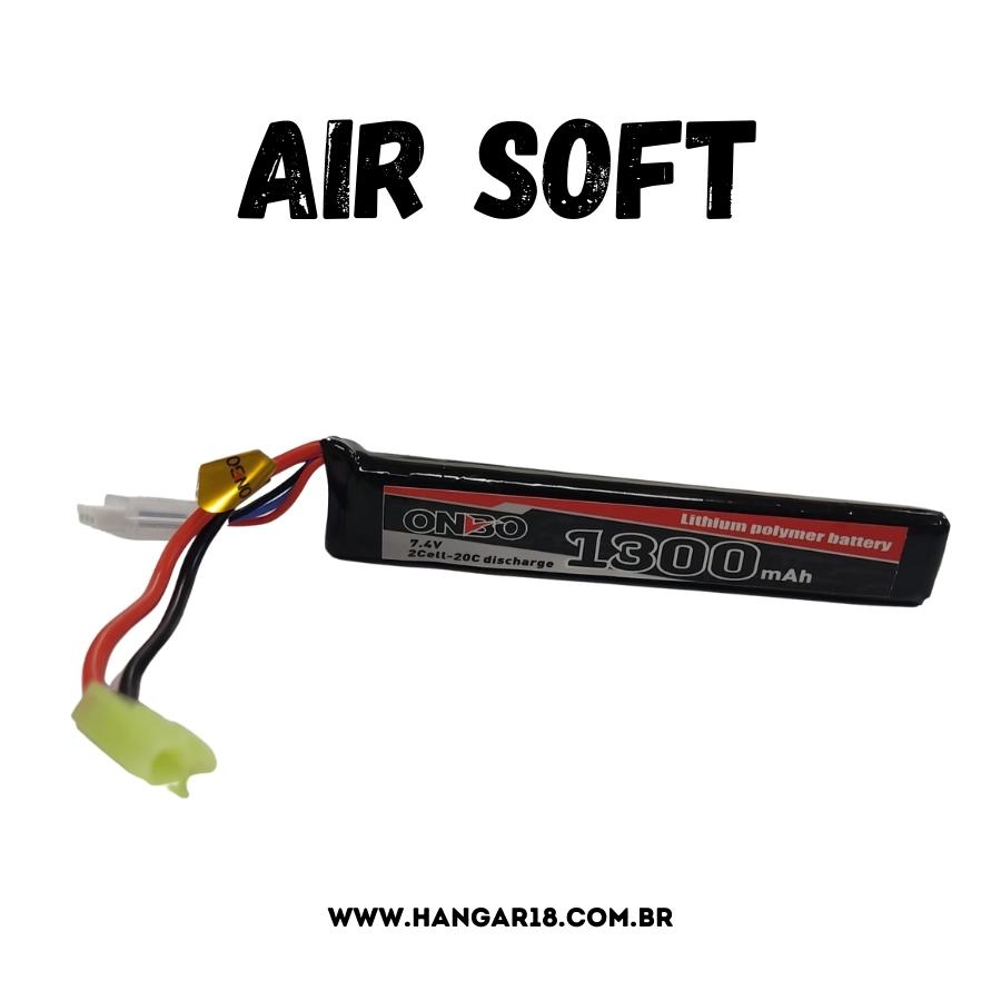 BATERIA AIR SOFT LiPo1300MAH 20C 7,4V 2S