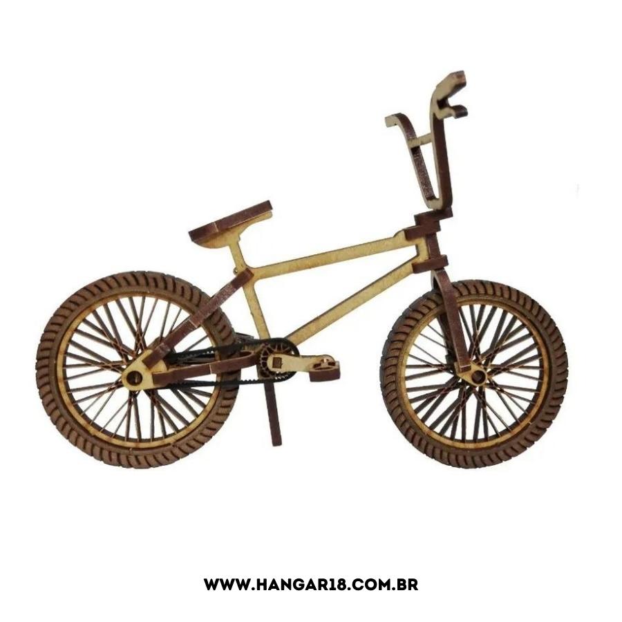 MINI BICICLETA BMX COM MOVIMENTOS REAIS EM MDF