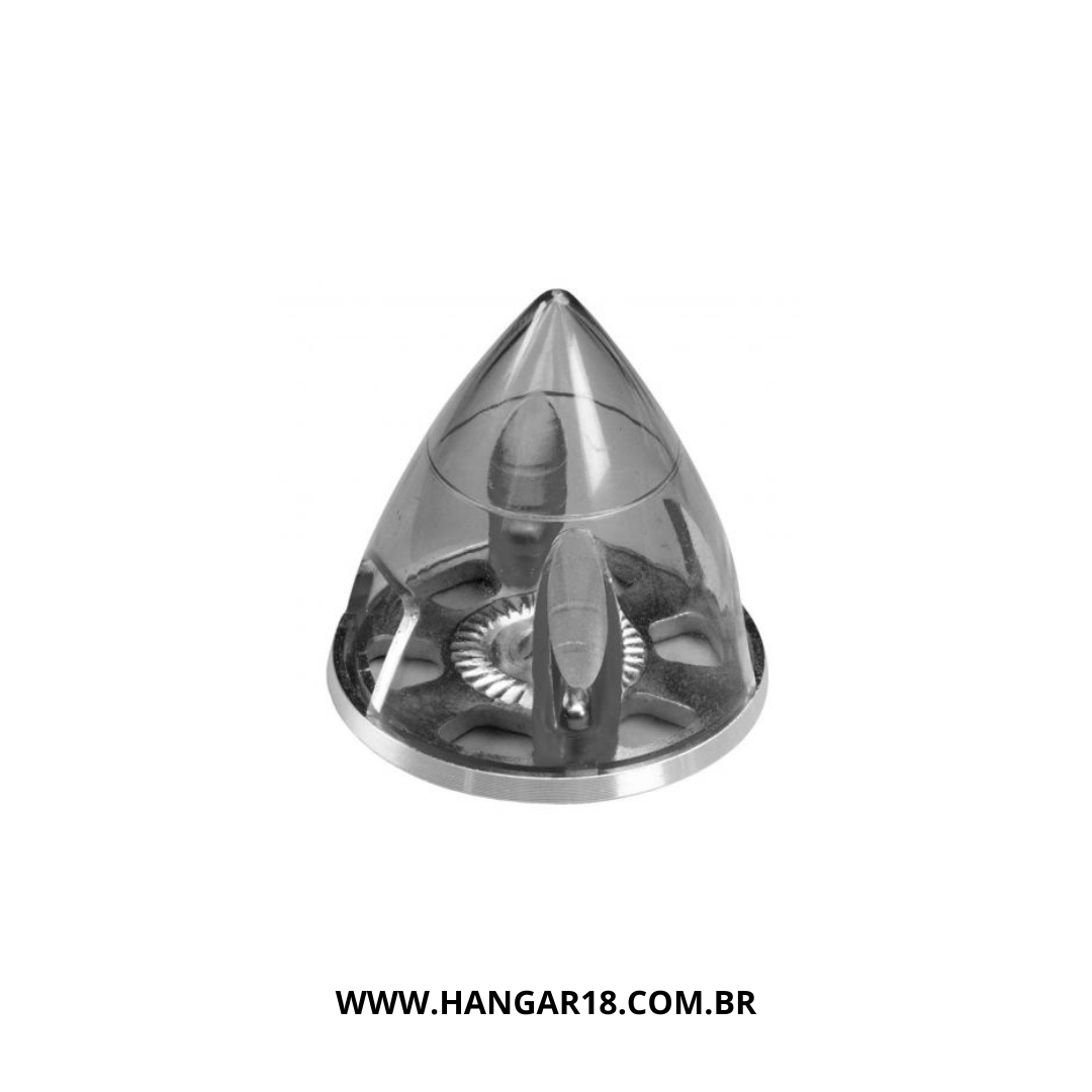 E-SPINNER 2" 51MM PRETO TRANSPARENTE
