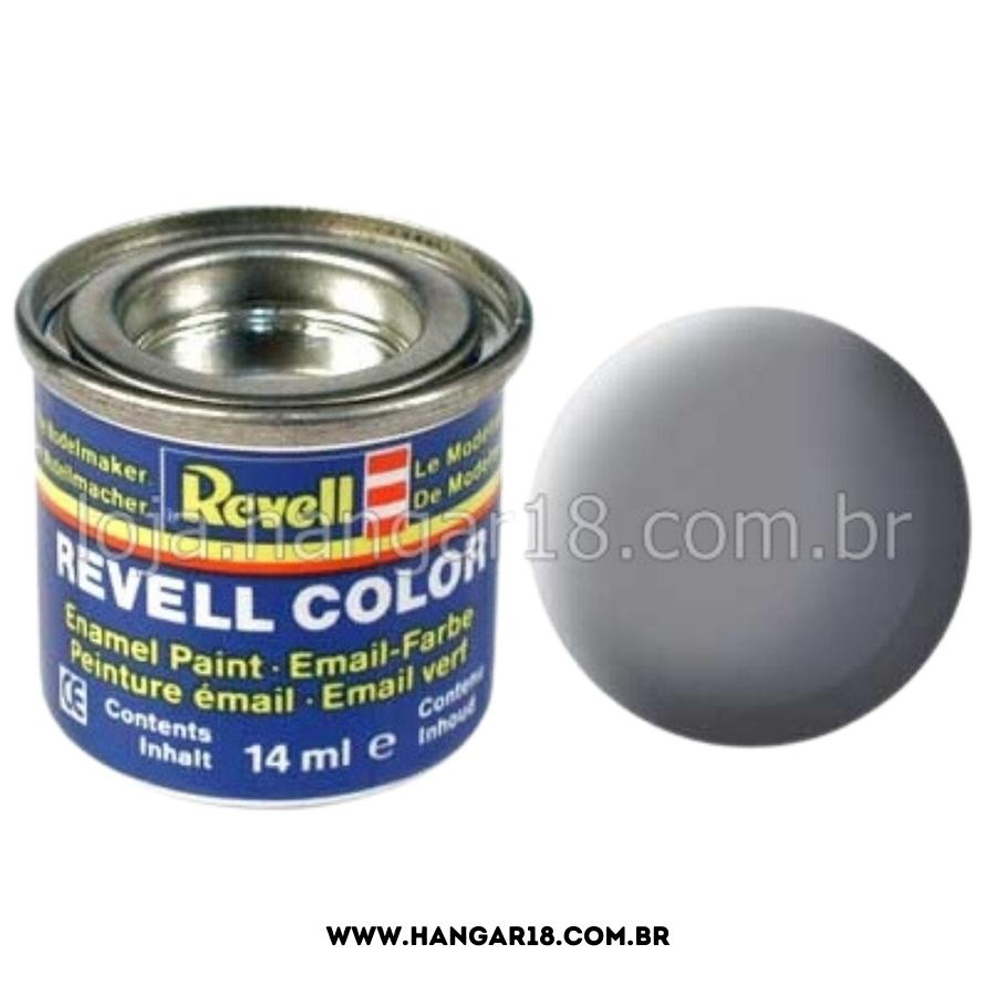 TINTA REVELL ESMALTE 32147 CINZA RATO FOSCO 14ML